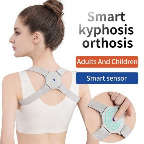 Rechargeable Smart Sensor Posture Upper Back Brace Support for Men and Women Pain Relief